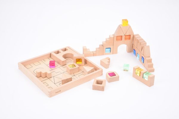 Tickit - Houten Bouwstenen Met Edelstenen