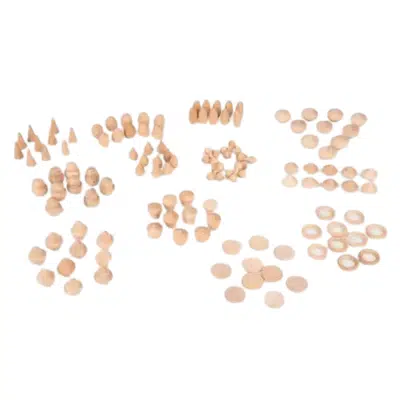 Tickit - Houten Schatten Natuurlijke Set