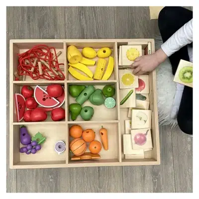 Tickit - Houten Sorteerbak - 7-voudig