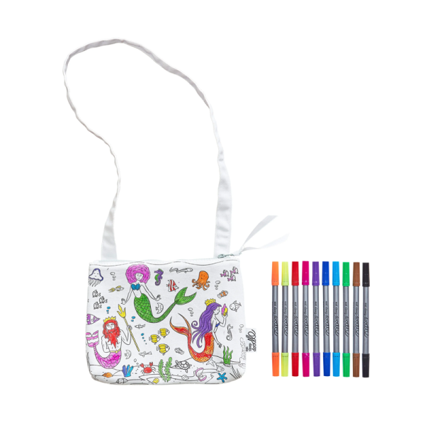 Eatsleepdoodle - Tas crossoverbag - Mermaid