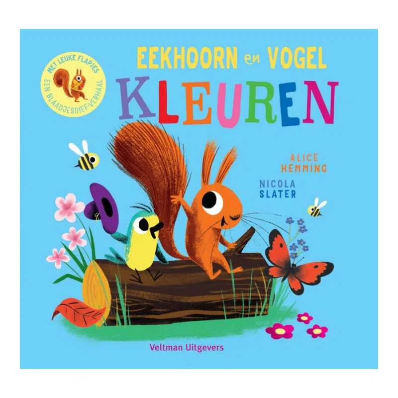 Eekhoorn en Vogel - kleuren (flapjesboek)