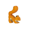 Holztiger - Bosdieren - Eekhoorn oranje 6x2x7cm
