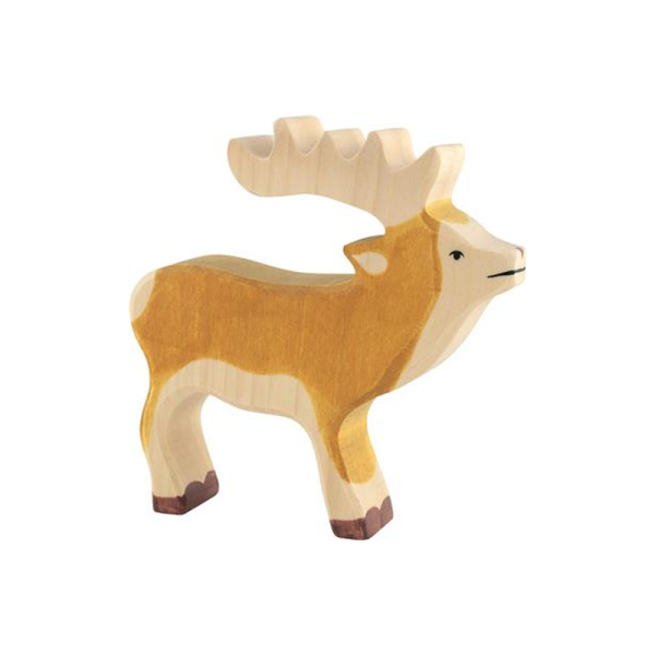 Holztiger - Bosdieren - Hert 15x3x15cm