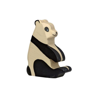 Holztiger - Wildernis - Pandabeer zittend 10x3x13cm