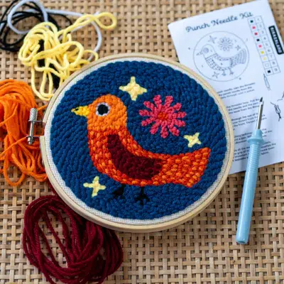Kikkerland - Punch Needle Kit - Bird