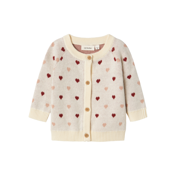 Lil' Atelier - Saran - Knit Cardigan - Heart