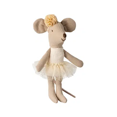 Maileg - Ballerina mouse - Little sister - Off white