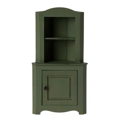 Maileg - Corner cabinet - Mouse - Dark green