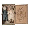 Maileg - Grandma and Grandpa mice in cigarbox