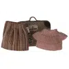 Maileg - Knitted blouse and skirt in suitcase - Grandma