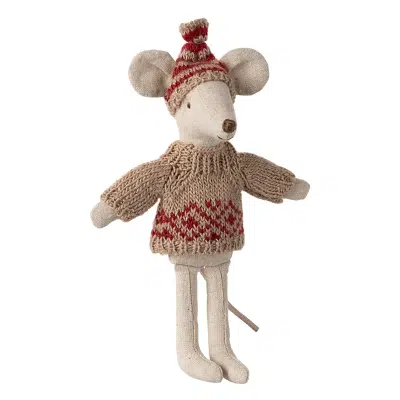 Maileg - Knitted sweater and hat - Dad & Mum mouse