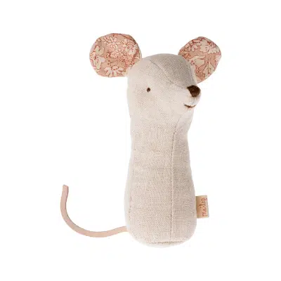 Maileg - Lullaby friends, Mouse rattle - Nature