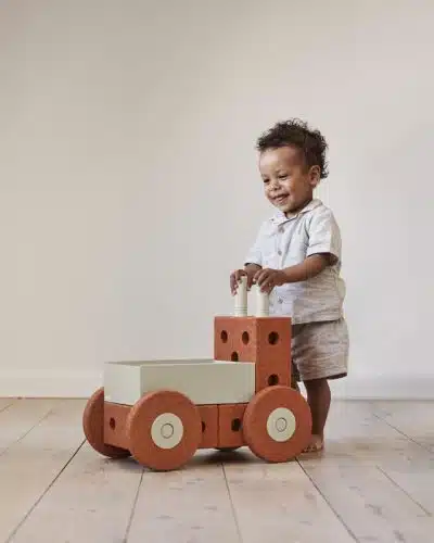 MODU - Activity Toy - Baby Walker - Burnt Orange / Dusty Green