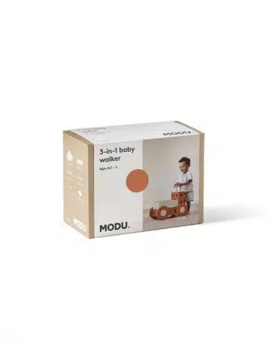MODU - Activity Toy - Baby Walker - Burnt Orange / Dusty Green