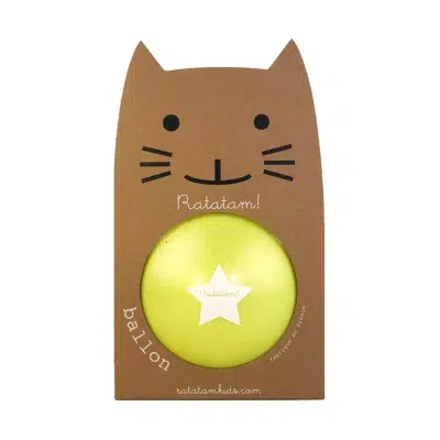 Ratatam - Glitter Ball - Yellow 15cm