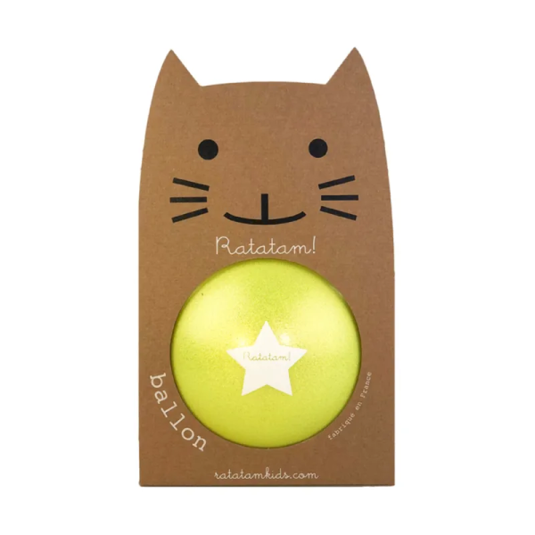 Ratatam - Glitter Ball - Yellow 22cm