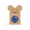 Ratatam - Glitter - Mouse bouncy ball Blue 43mm