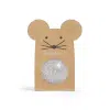 Ratatam - Glitter - Mouse bouncy ball Silver 43mm