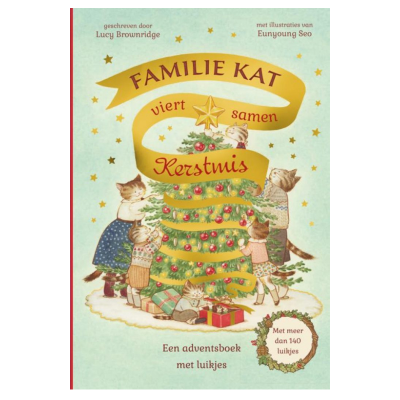 Familie Kat viert samen Kerstmis
