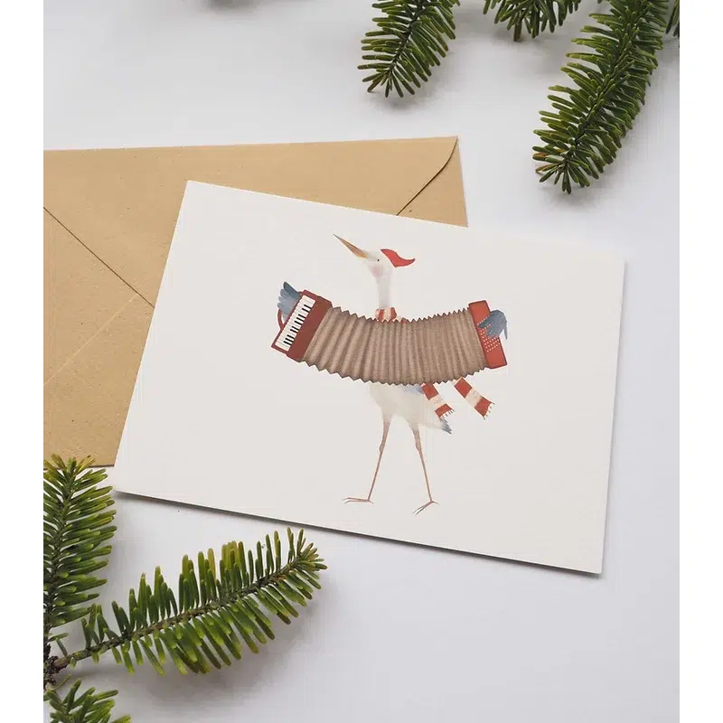 Getekend door Zusje A6 - Blauwe Reiger Accordeon