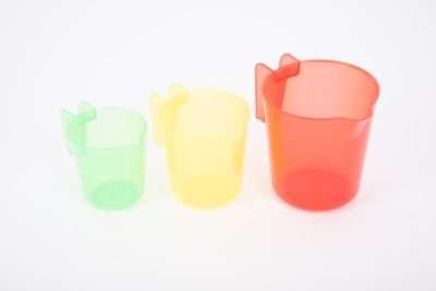 Tickit - Doorschijnende Gekleurde Nestkannen 3 stuks