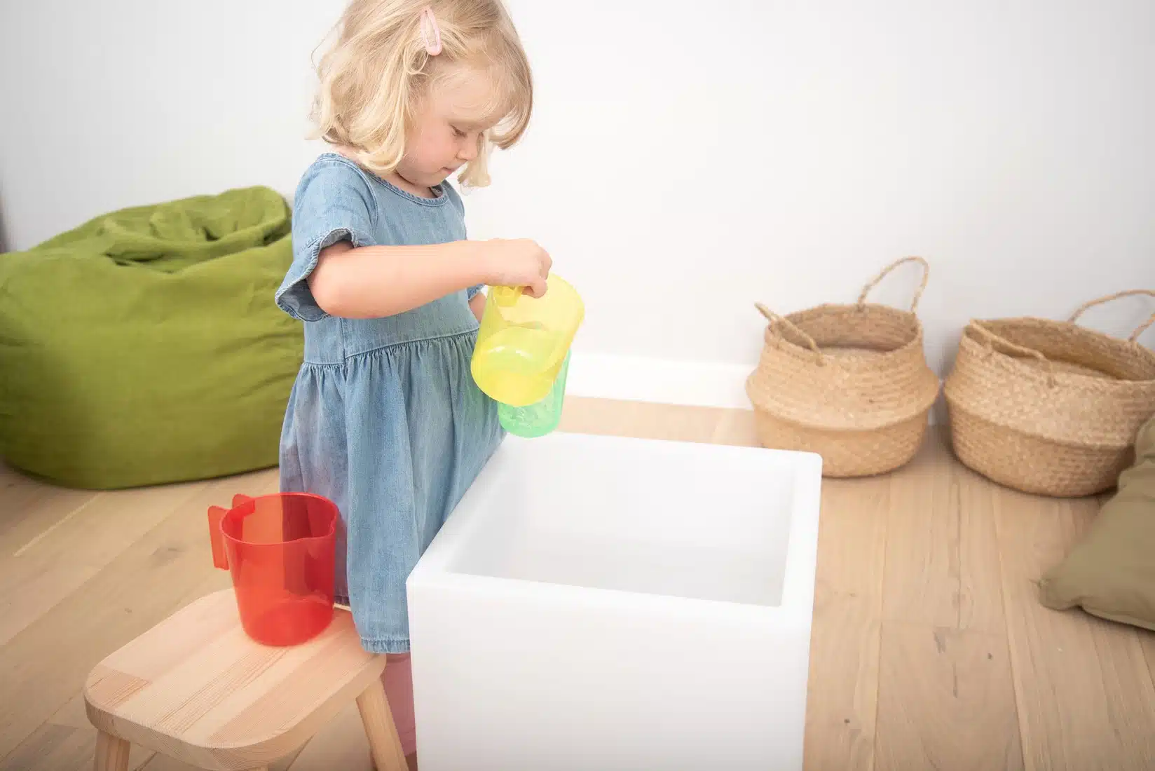 Tickit - Doorschijnende Gekleurde Nestkannen 3 stuks