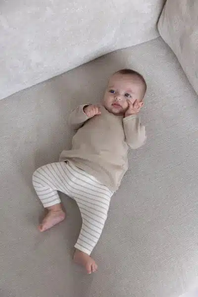 Feetje - Sweater streep gebreid - Essential Knits - Taupe