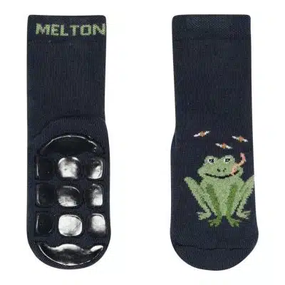 Melton - Frog socks - anti-slip - Marine