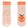 Melton - Orange socks - anti-slip - Crystal Pink