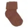 MP Denmark - Cotton rib baby socks - Brown Sienna