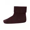 MP Denmark - Cotton rib baby socks - Grape Skin
