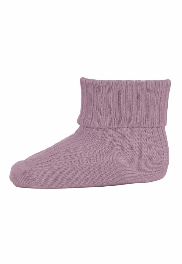 MP Denmark - Cotton rib baby socks - Lilac Shadow