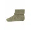 MP Denmark - Cotton rib baby socks - Silver Sage