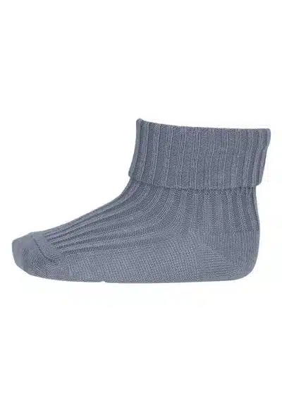 MP Denmark - Cotton rib baby socks - Stone Blue
