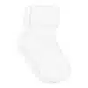 MP Denmark - Cotton rib baby socks - White