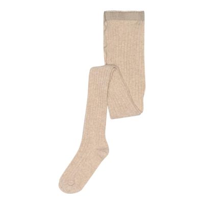 MP Denmark - Cotton rib tights - Beige Melange