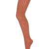 MP Denmark - Cotton rib tights - Copper Brown