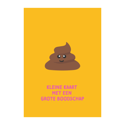 Pun Intended - Kleine Kaart Met Een Grote Boodschap