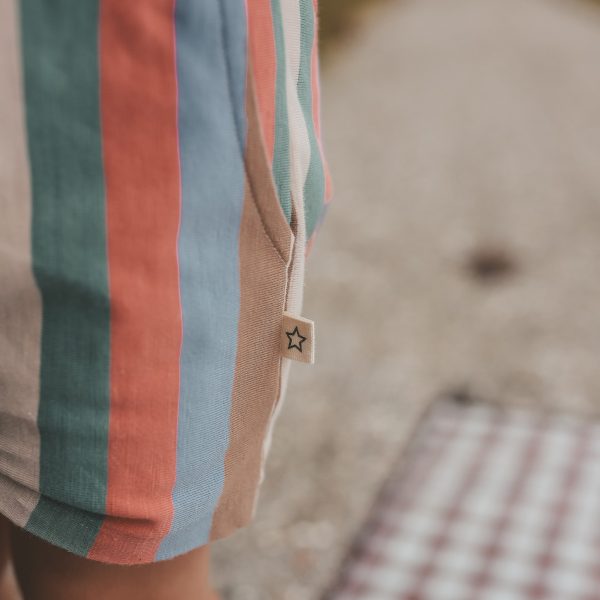 Your Wishes - Multi Stripes - Ruffle Playsuit
