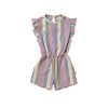 Your Wishes - Multi Stripes - Ruffle Playsuit