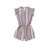 Your Wishes - Multi Stripes - Ruffle Playsuit