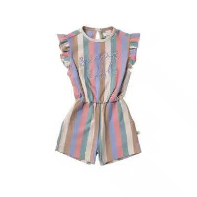 Your Wishes - Multi Stripes - Ruffle Playsuit