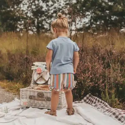 Your Wishes - Multi Stripes - Ruffle Shorts