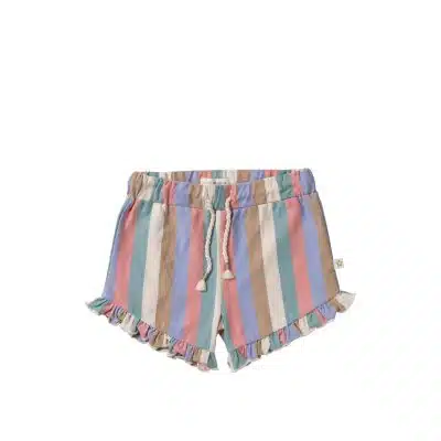Your Wishes - Multi Stripes - Ruffle Shorts