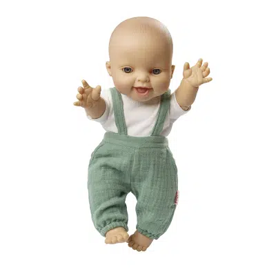 Heless - Tuinbroek met t-shirt - Salie groen/Wit