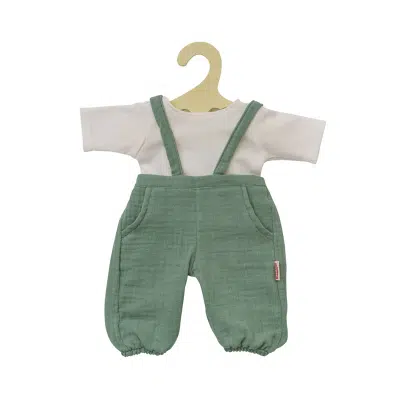 Heless - Tuinbroek met t-shirt - Salie groen/Wit