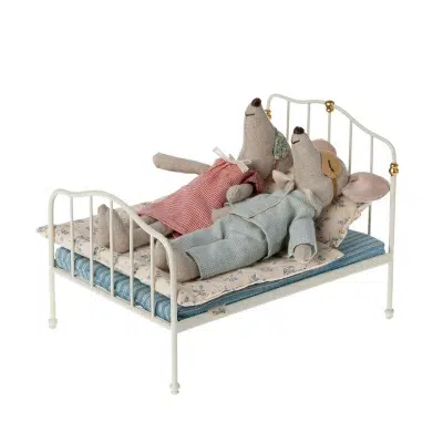 Maileg - Bed - Mouse - Off white