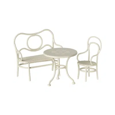 Maileg - Café set - Mouse - Small - Off white