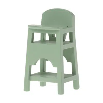 Maileg - High chair - Mouse - Mint