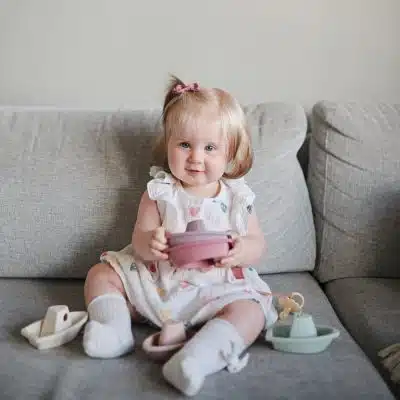 Mushie - Bath Boats - Pastel